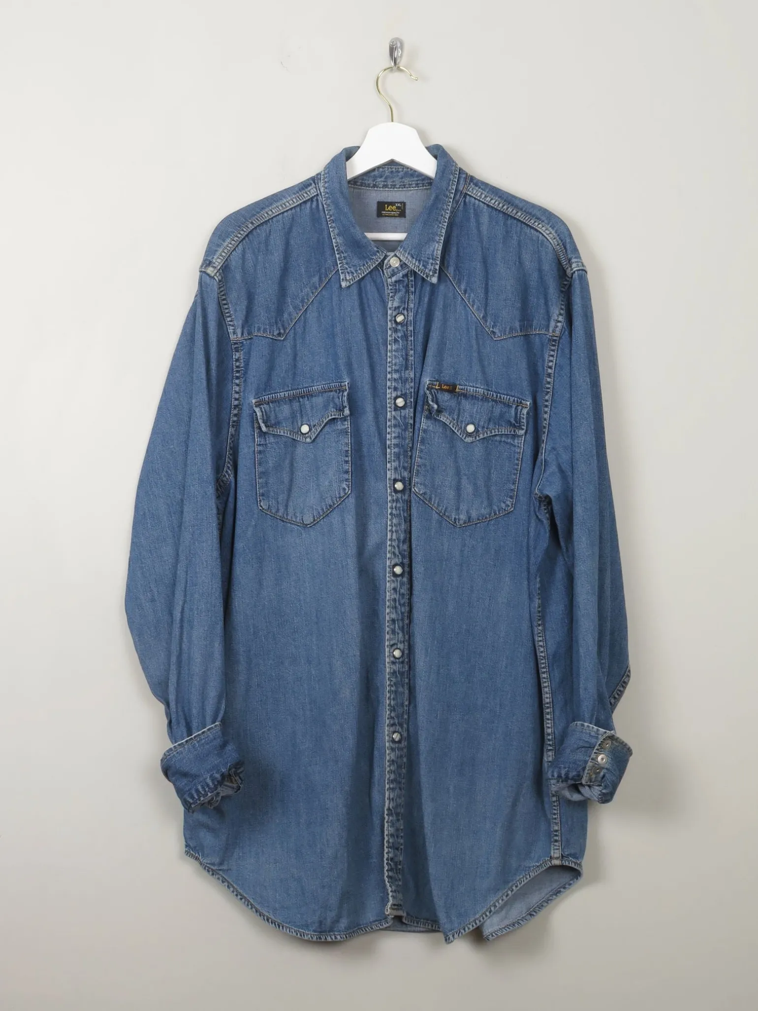 Men's Vintage Lee Denim Shirt XXL