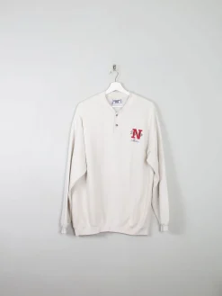 Men's Vintage Lee Ecru Sweatshirt L