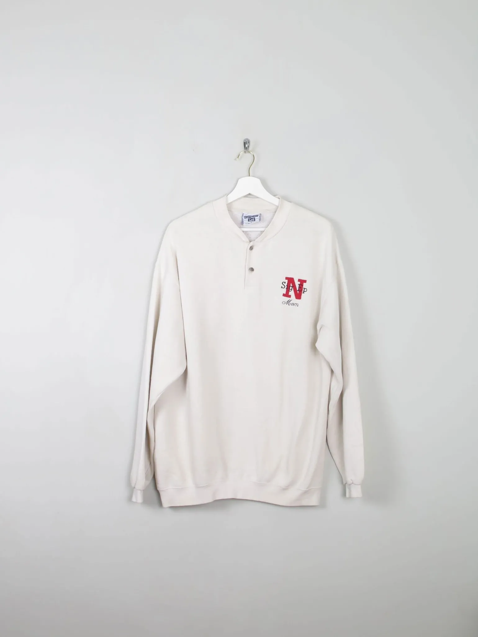 Men's Vintage Lee Ecru Sweatshirt L
