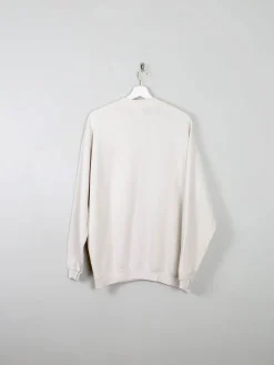 Men's Vintage Lee Ecru Sweatshirt L