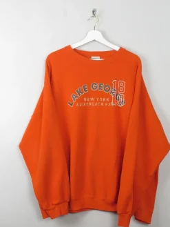 Men's Vintage Lee Orange Sweatshirt XL/XXL