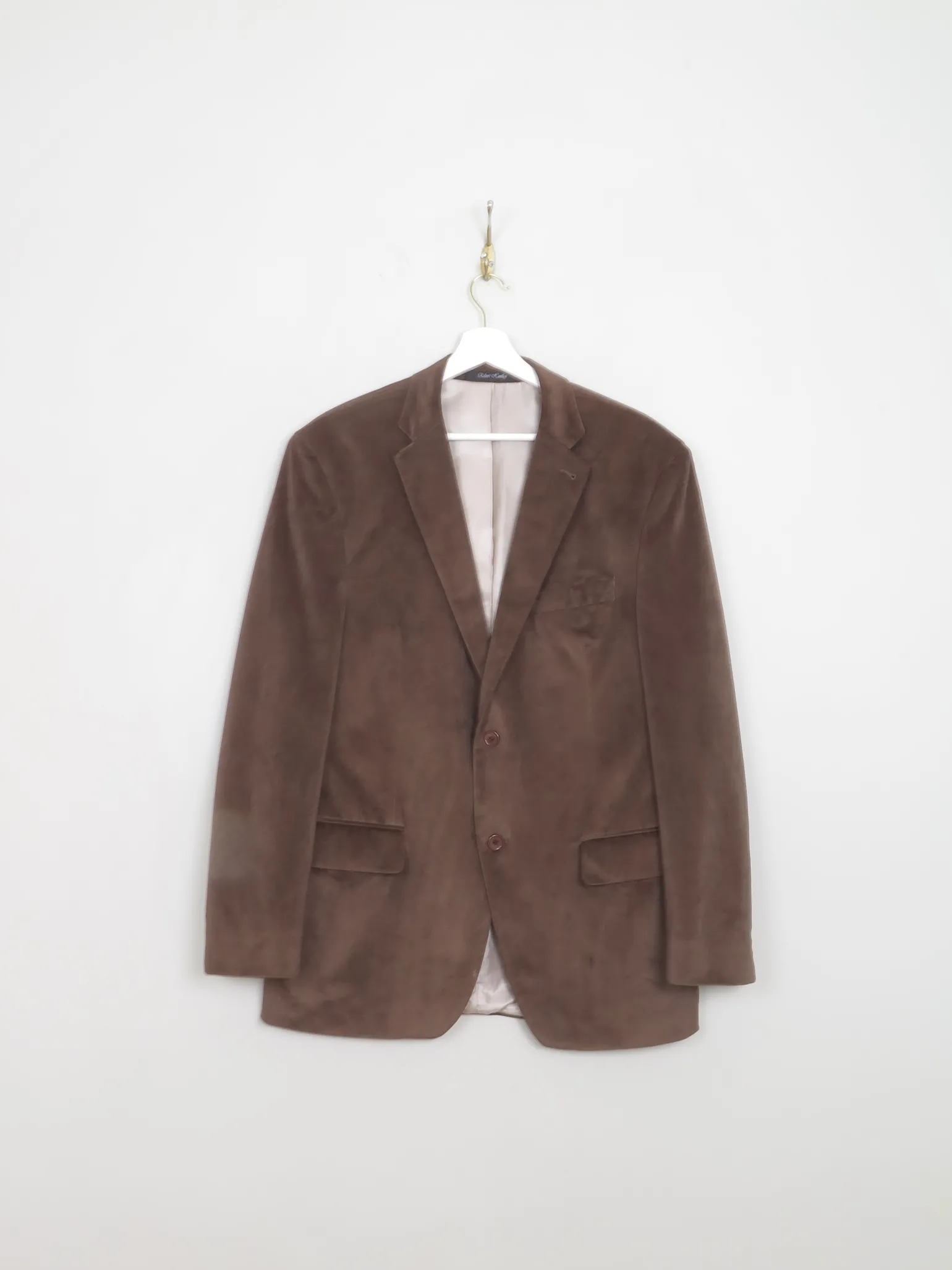 Men's Vintage Light Brown Velvet Jacket 40"