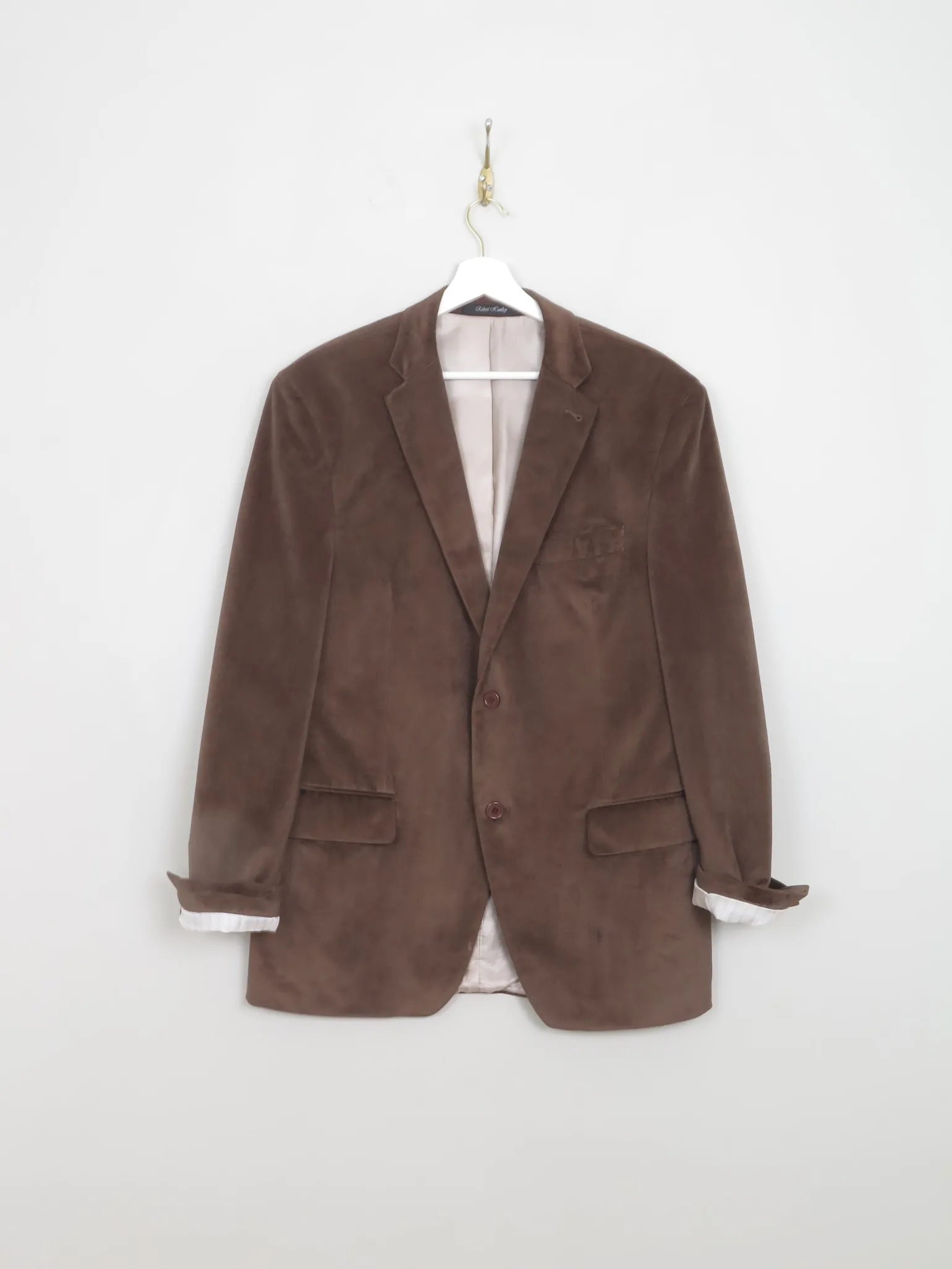 Men's Vintage Light Brown Velvet Jacket 40"