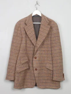 Men's Vintage Light Brown Heavy Tweed Polo Ralph Lauren Jacket L/44