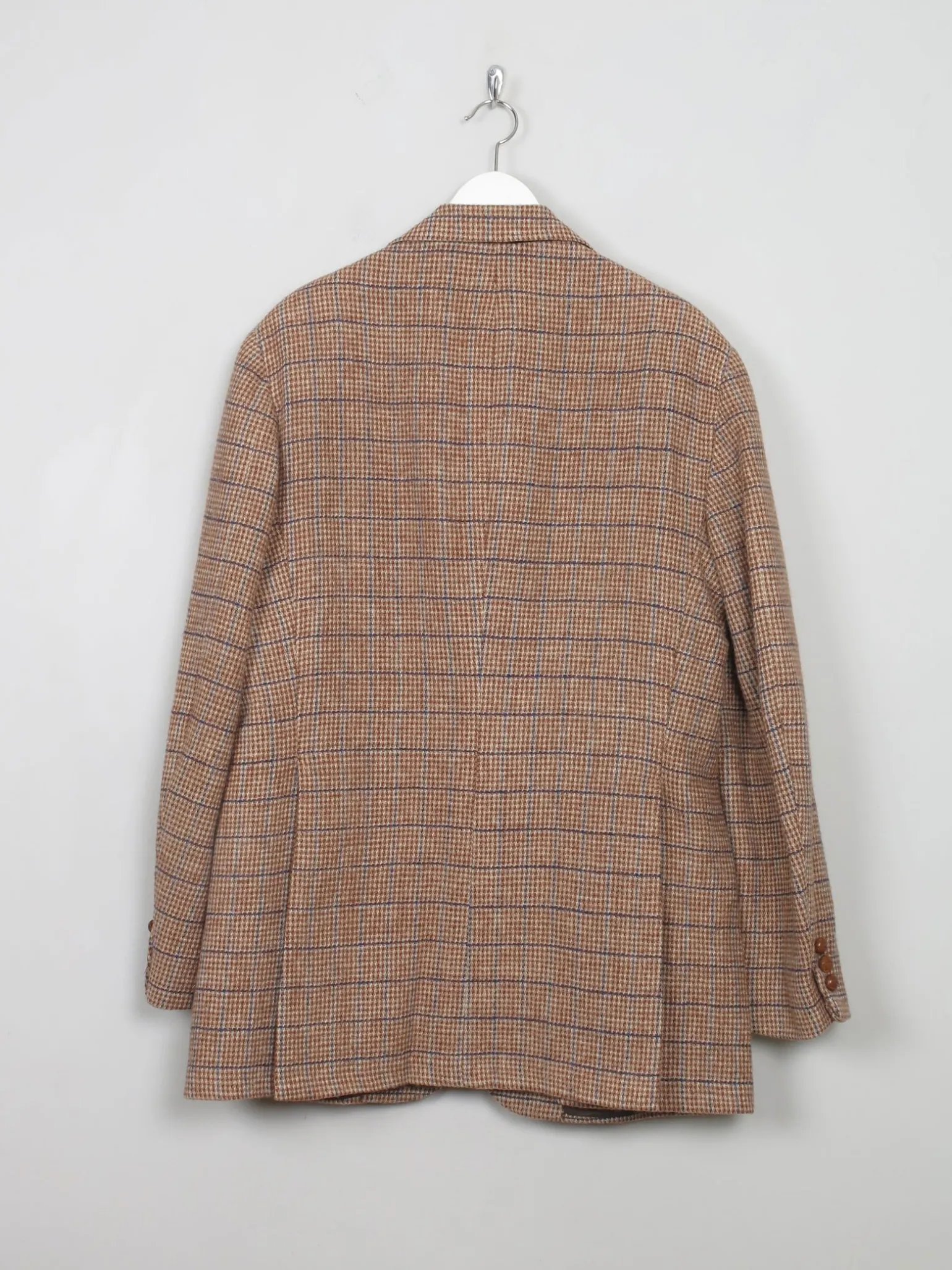 Men's Vintage Light Brown Heavy Tweed Polo Ralph Lauren Jacket L/44