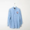 Men's Vintage Light Denim Work Shirt M/L [Oversized]