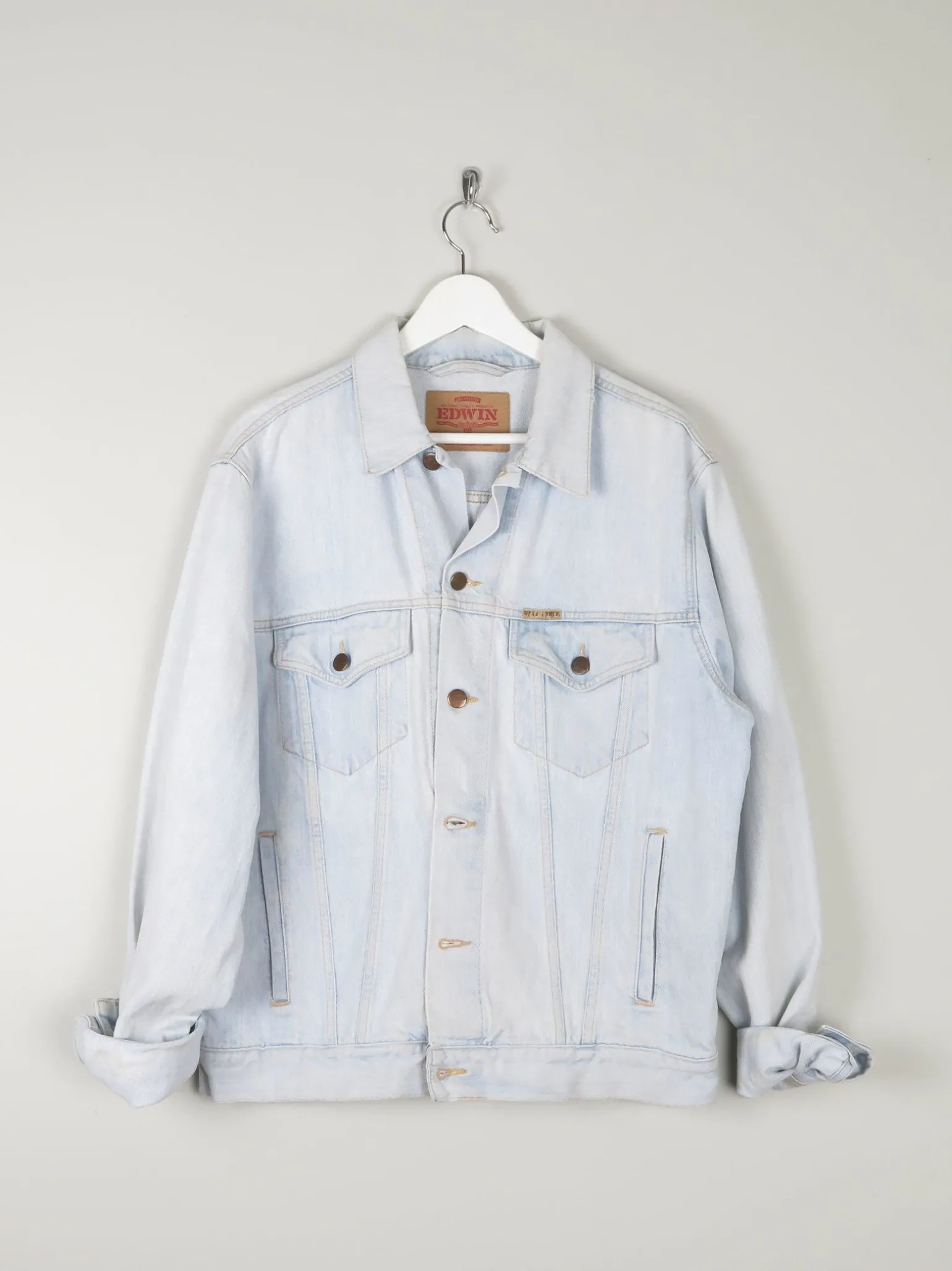 Men's Vintage Light Denim Jacket M