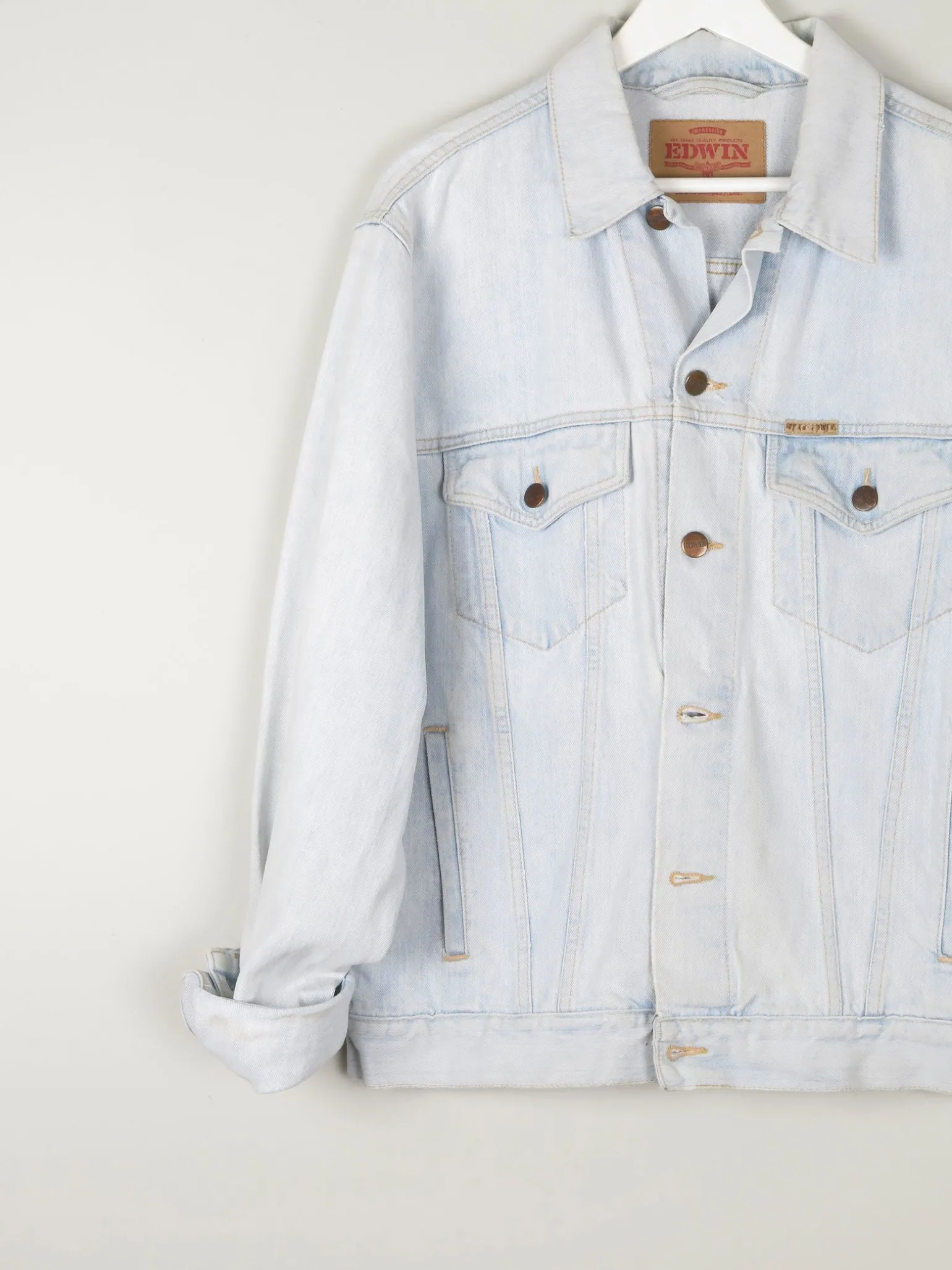Men's Vintage Light Denim Jacket M