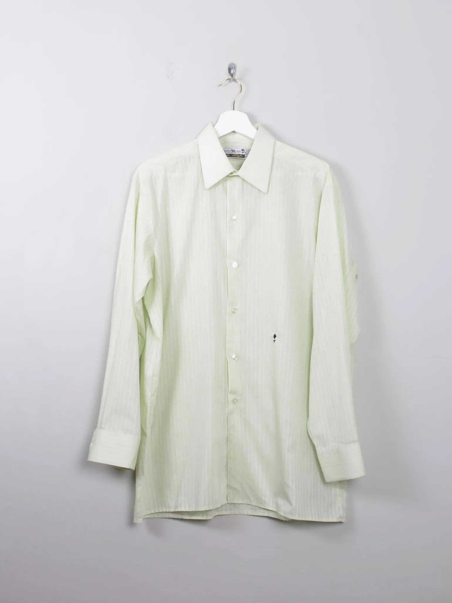 Men's Vintage Lime Green Shirt L