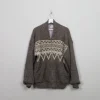 Men's Vintage Lined Heavy Cardigan Bomber Jacket L