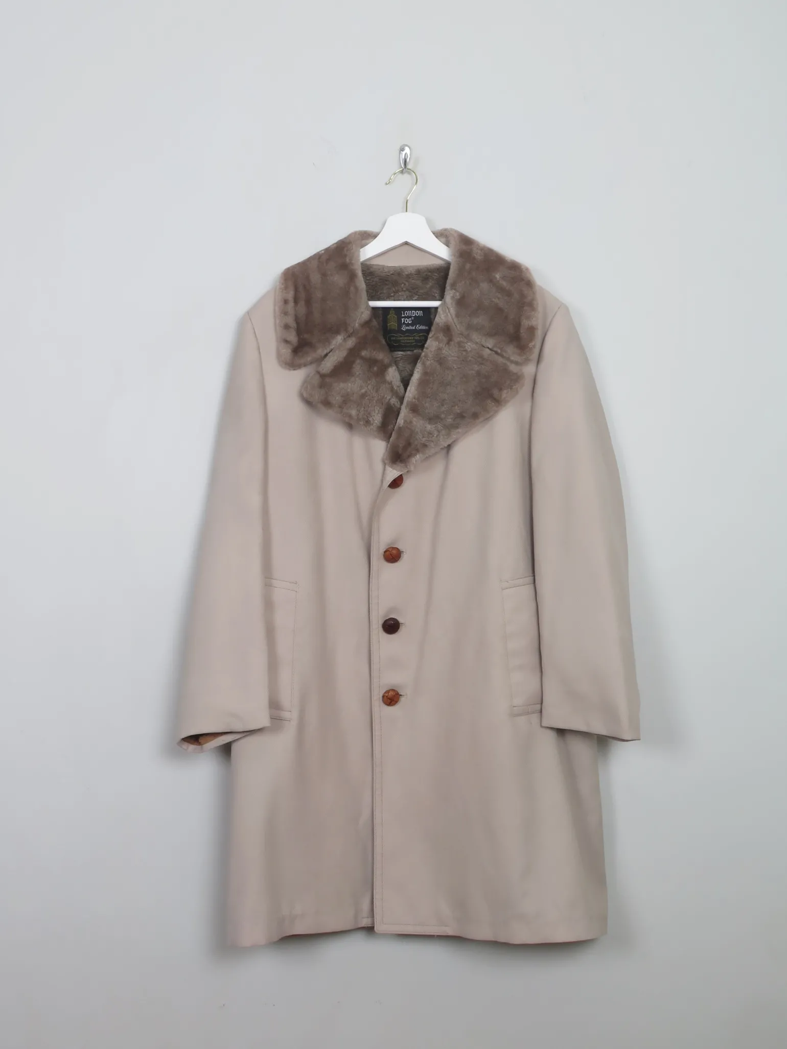 Men's Vintage London Fog Trench Coat 40"