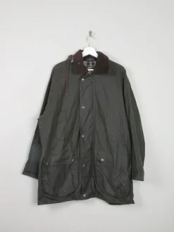 Men's Vintage Mc Orvis Wax Jacket With Hood Relaxed Fit M
