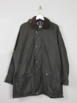 Men's Vintage Mc Orvis Wax Jacket With Hood Relaxed Fit M