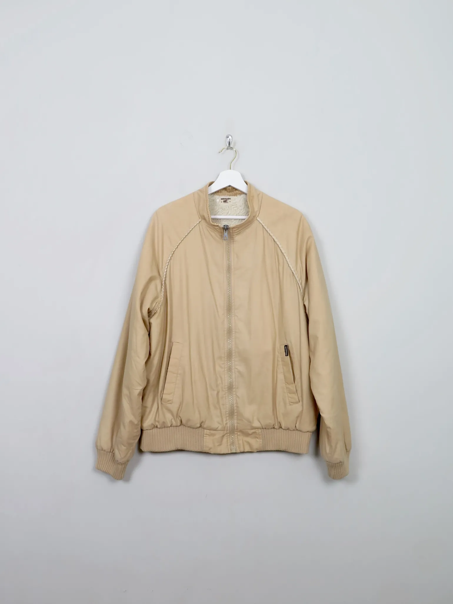 Men's Vintage Mustang Sherpa Lined Jacket L