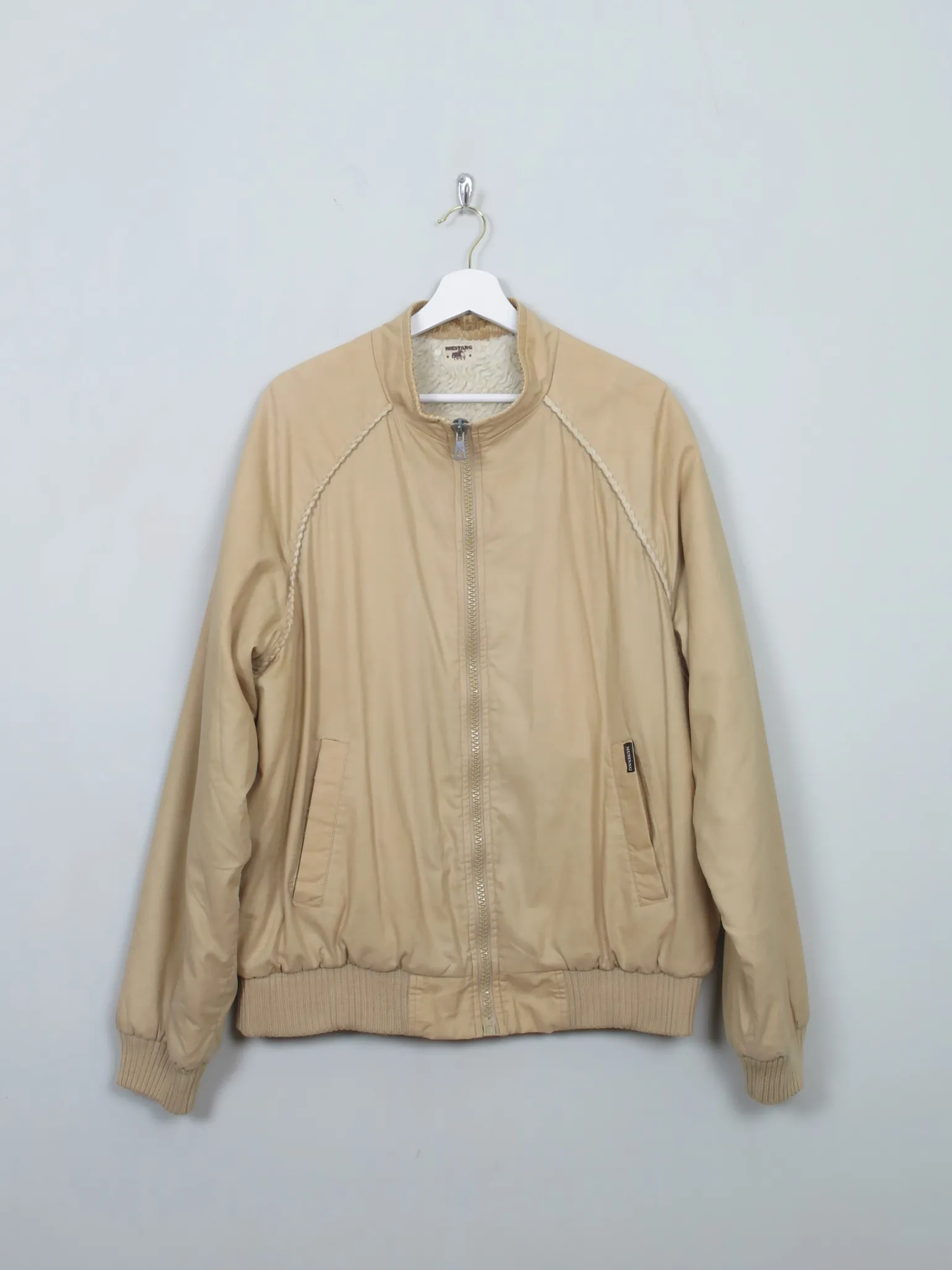 Men's Vintage Mustang Sherpa Lined Jacket L