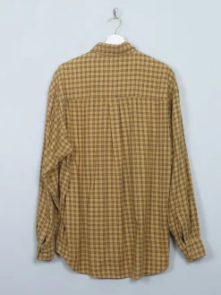 Men's Vintage Mustard Haggar Flannel Shirt L