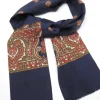 Men's Vintage Navy & Paisley Scarf