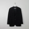 Men's Vintage Navy Armani Jacket Pinstripe 40"