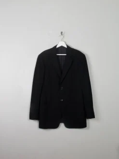 Men's Vintage Navy Armani Jacket Pinstripe 40"