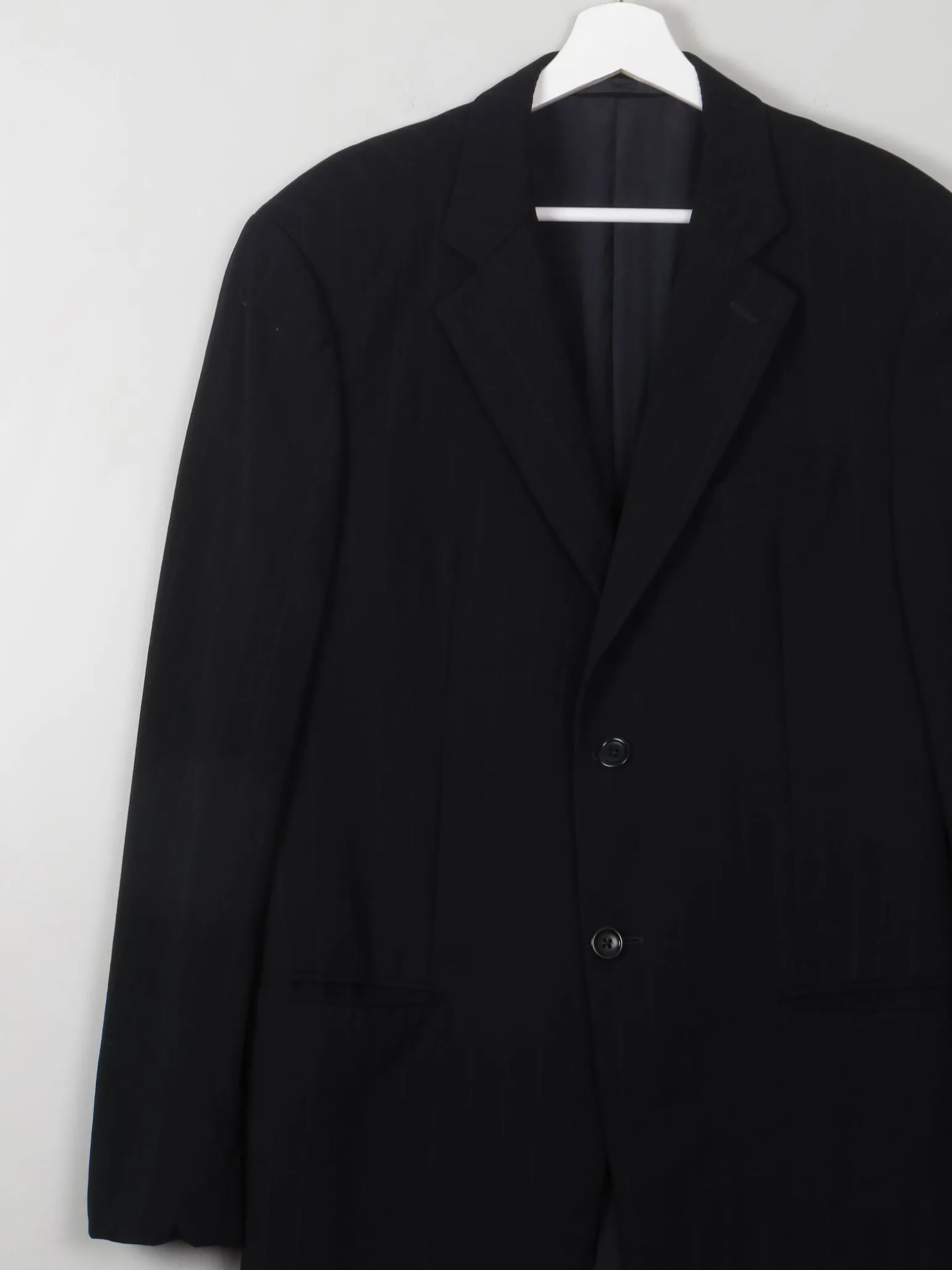 Men's Vintage Navy Armani Jacket Pinstripe 40"