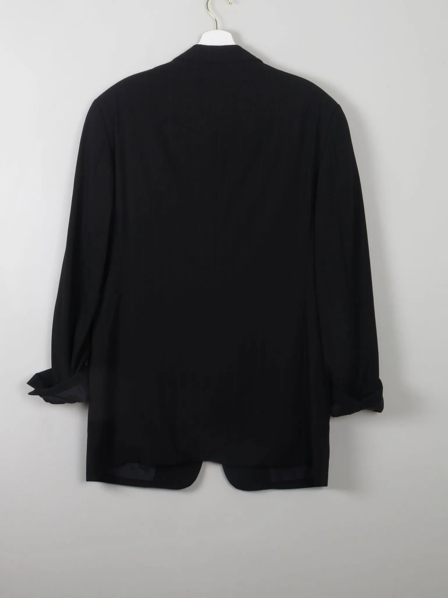 Men's Vintage Navy Armani Jacket Pinstripe 40"
