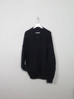 Men's Vintage Navy Cardigan L/XL