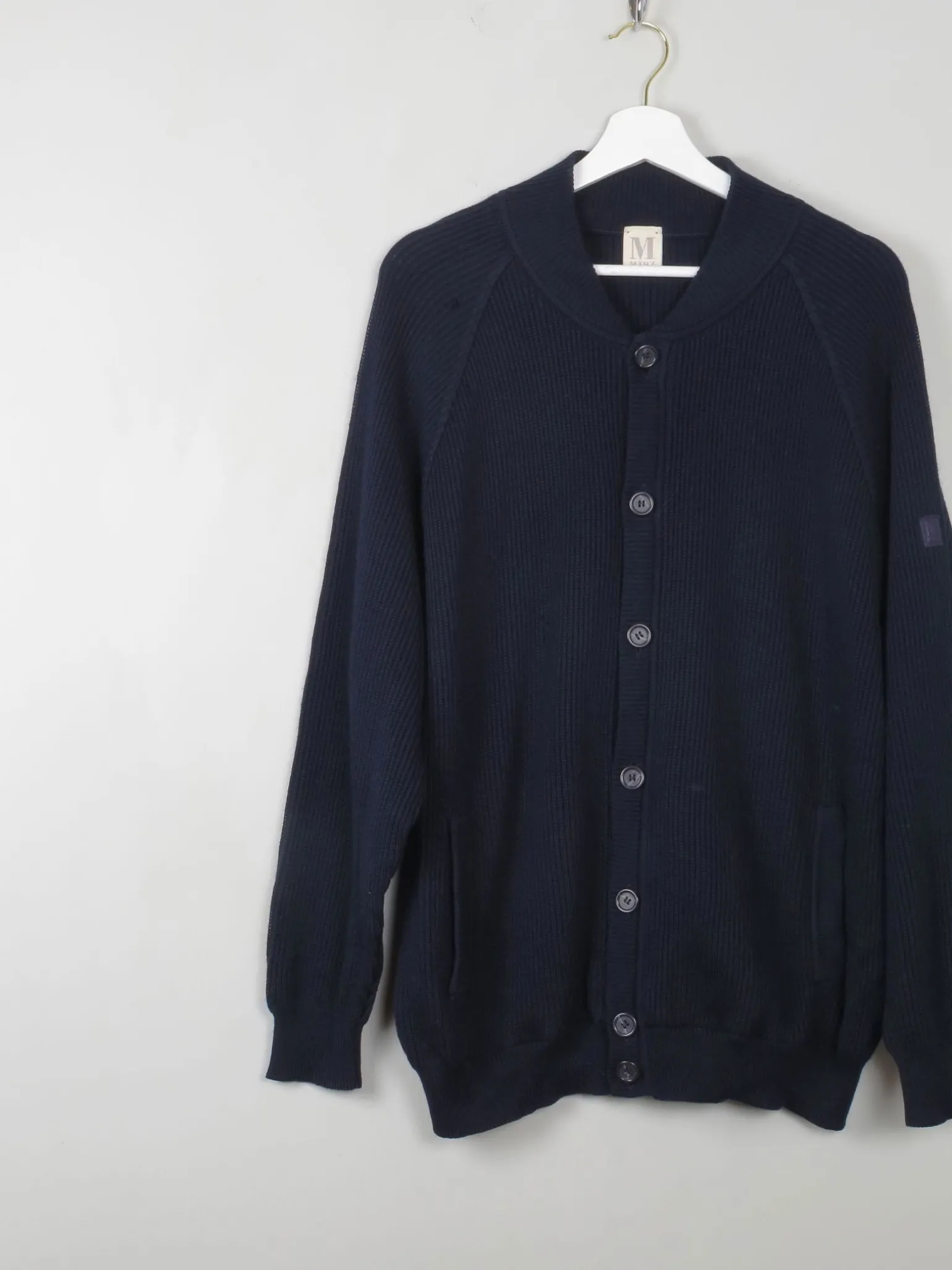 Men's Vintage Navy Cardigan L