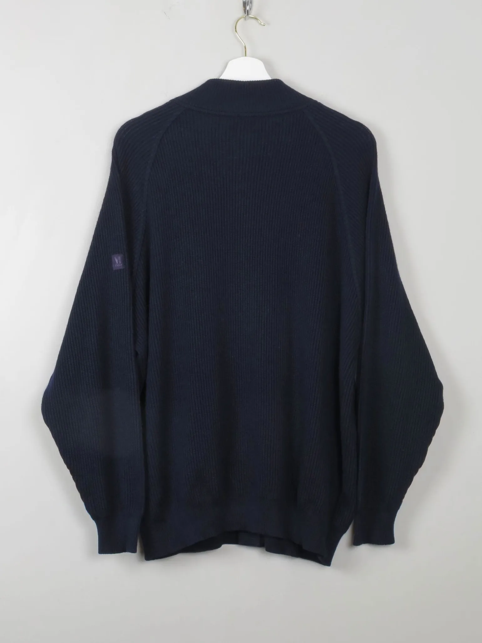 Men's Vintage Navy Cardigan L
