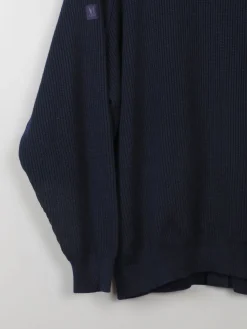 Men's Vintage Navy Cardigan L