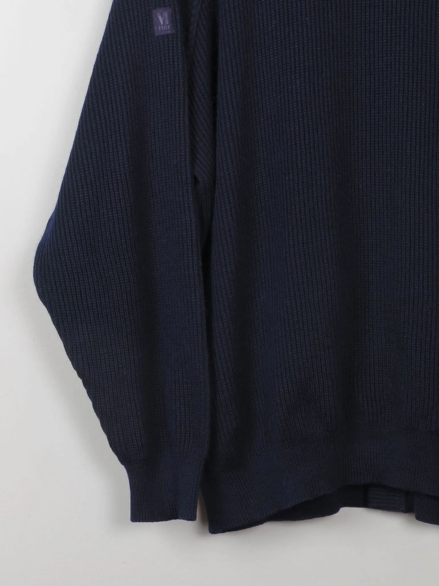 Men's Vintage Navy Cardigan L