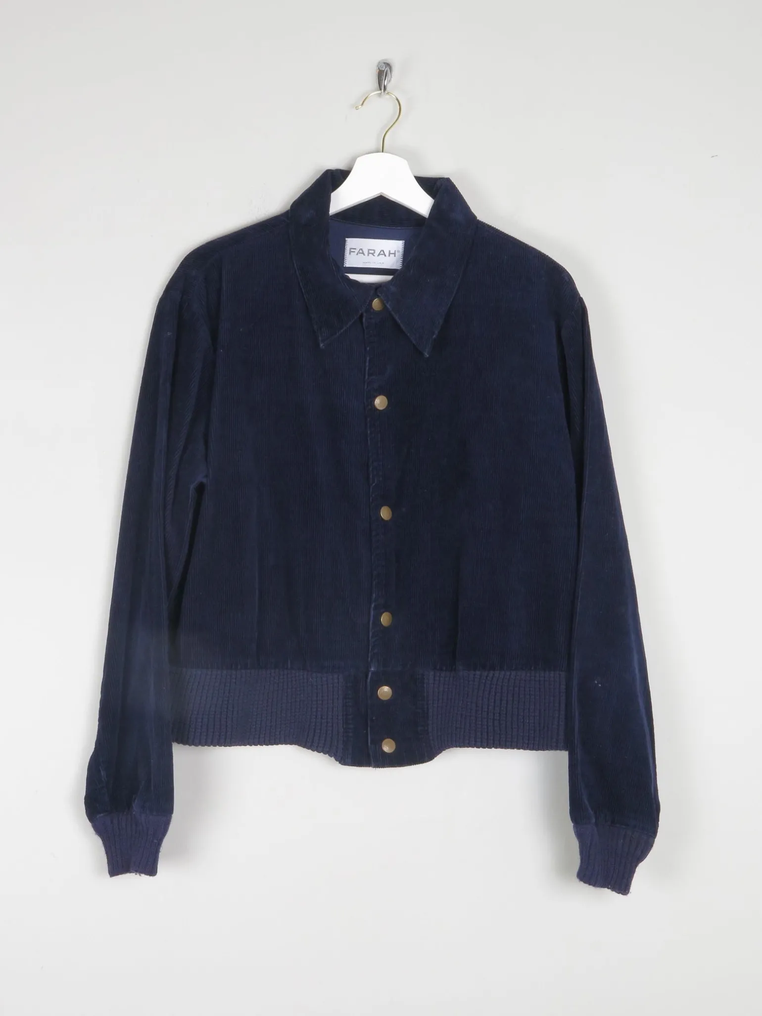 Men's Vintage Navy Corduroy Farah Jacket S/M
