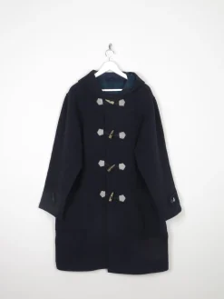 Men's Vintage Navy Duffle Coat L/XL