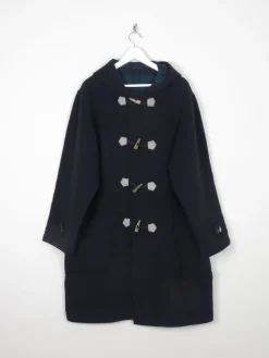 Men's Vintage Navy Duffle Coat L/XL