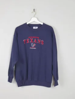 Men's Vintage Navy Houston Texans Sweatshirt M