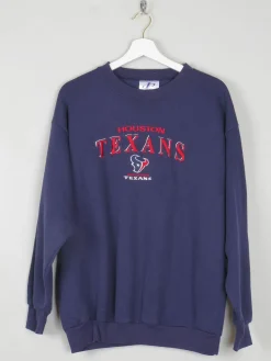 Men's Vintage Navy Houston Texans Sweatshirt M