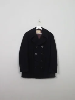 Men's Vintage Navy Peacoat 40/42"