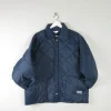 Mens Vintage Navy Quilted Big Smith Jacket L