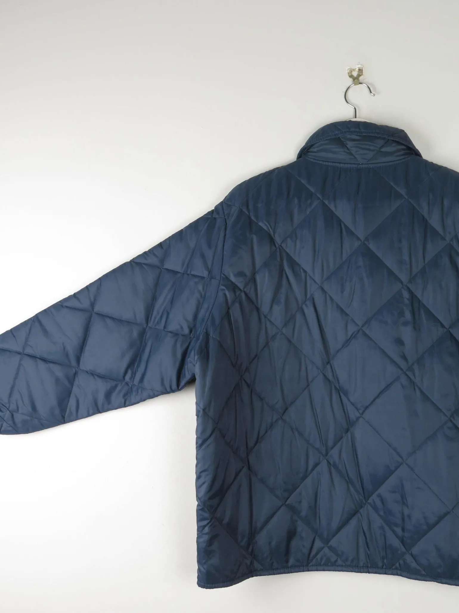 Mens Vintage Navy Quilted Big Smith Jacket L
