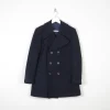 Men's Vintage Navy 1970s Peacoat S