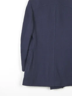Men's Vintage Navy 1970s Peacoat S