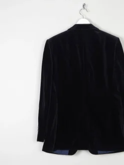 Men's Vintage Navy Tailored Velvet Jacket 40/42 M