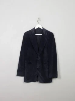 Men's Vintage Navy Velvet Jacket 38"