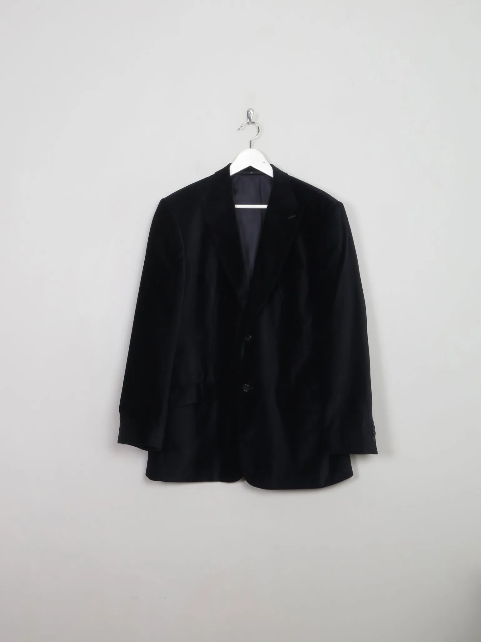 Men's Vintage Navy Velvet Jacket 42”