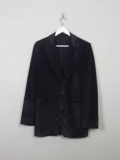 Men's Vintage Navy Velvet Jacket 38"
