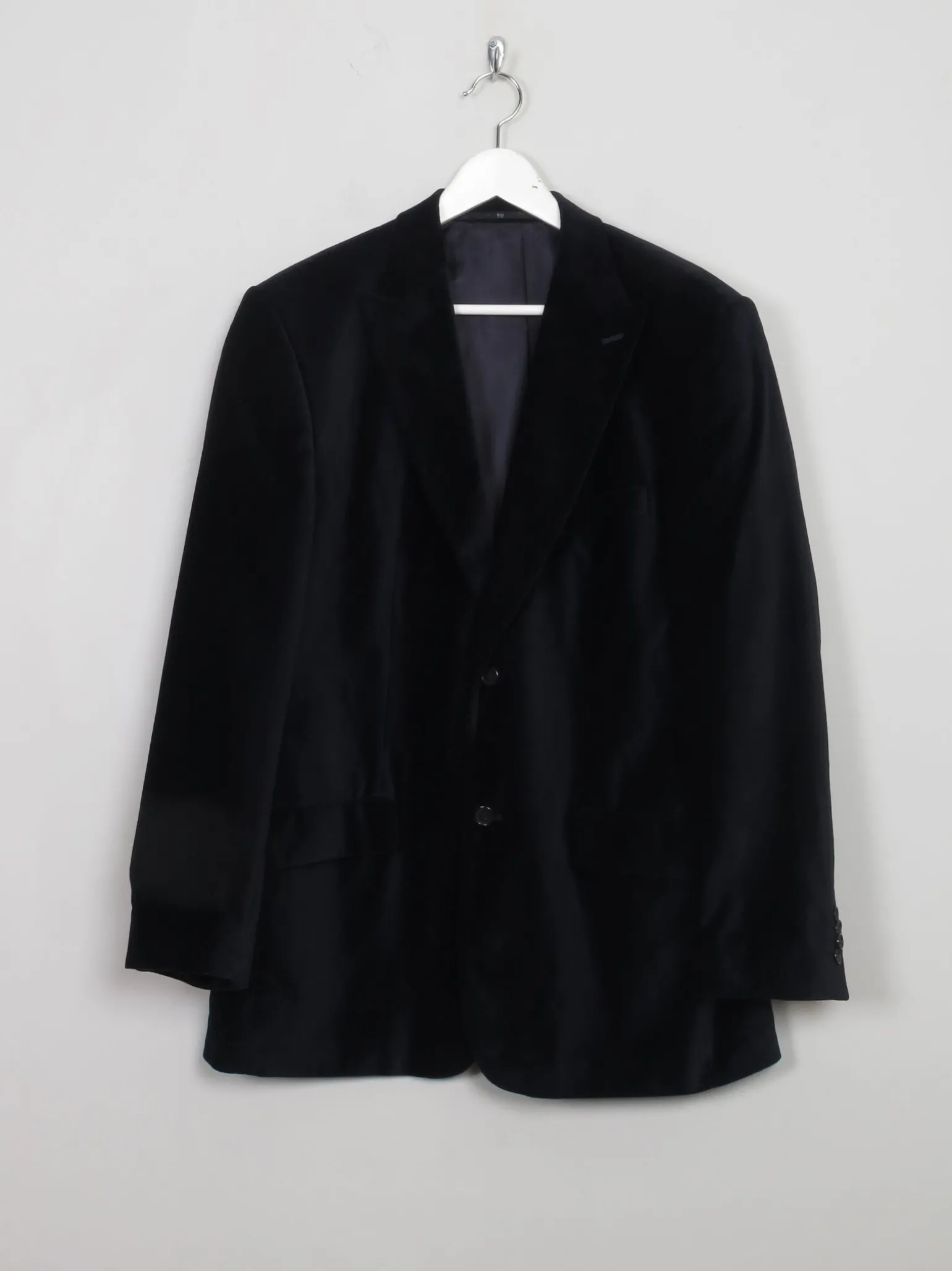 Men's Vintage Navy Velvet Jacket 42”