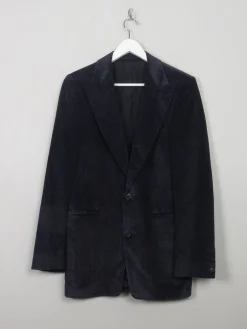 Men's Vintage Navy Velvet Jacket 38