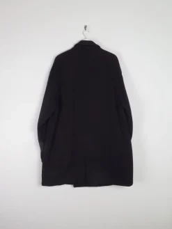 Men's Vintage Navy Wool 3/4 Double Breasted Vintage Coat L/XL