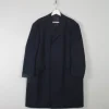 Men's Vintage Navy Wool Coat XL/XXL