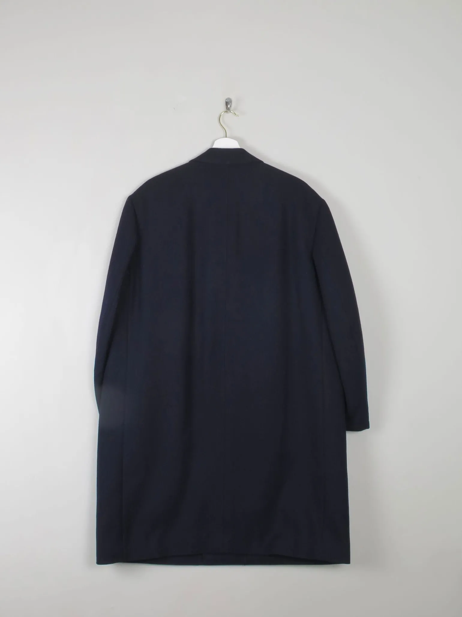 Men's Vintage Navy Wool Coat XL/XXL