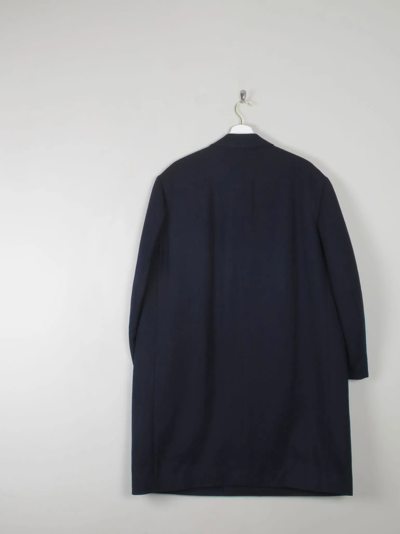 Men's Vintage Navy Wool Coat XL/XXL
